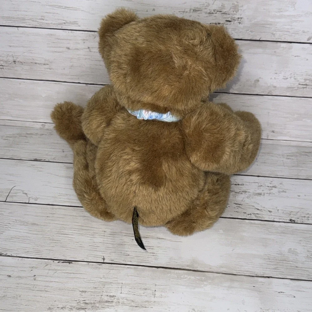 Vermont Teddy Bear Jointed Brown Plush Stuffed Animal Toy Handmade USA